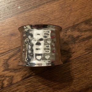 Silver cuff bracelet